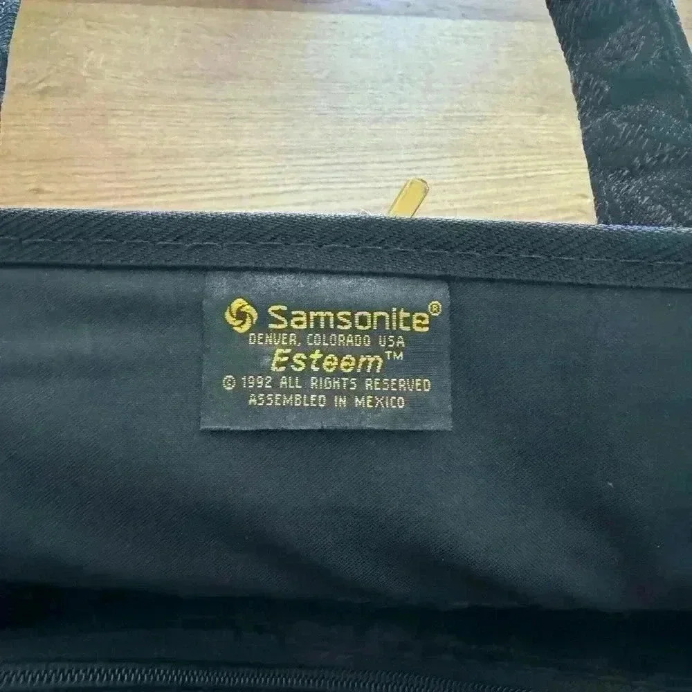 Vintage Samsonite Esteem 1992 Tapestry Floral Travel Bag Carry-On Weekender - Picture 6 of 10